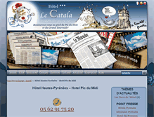 Tablet Screenshot of hotel-lecatala.com